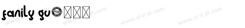 fanily gu字体转换
